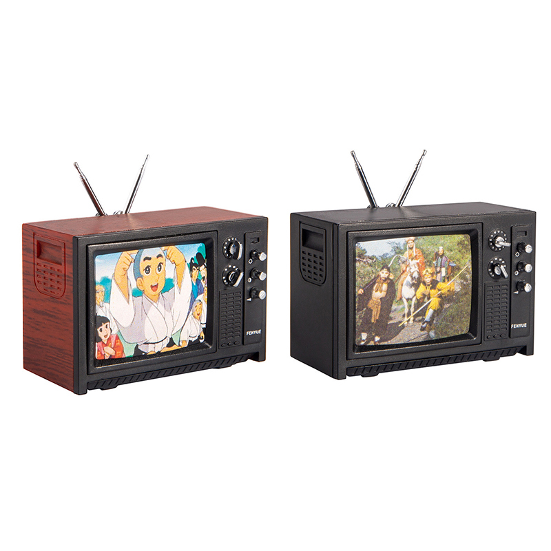 Vintage Home Textiles - 1Pc 1:12 Dollhouse Miniature Television Vintage