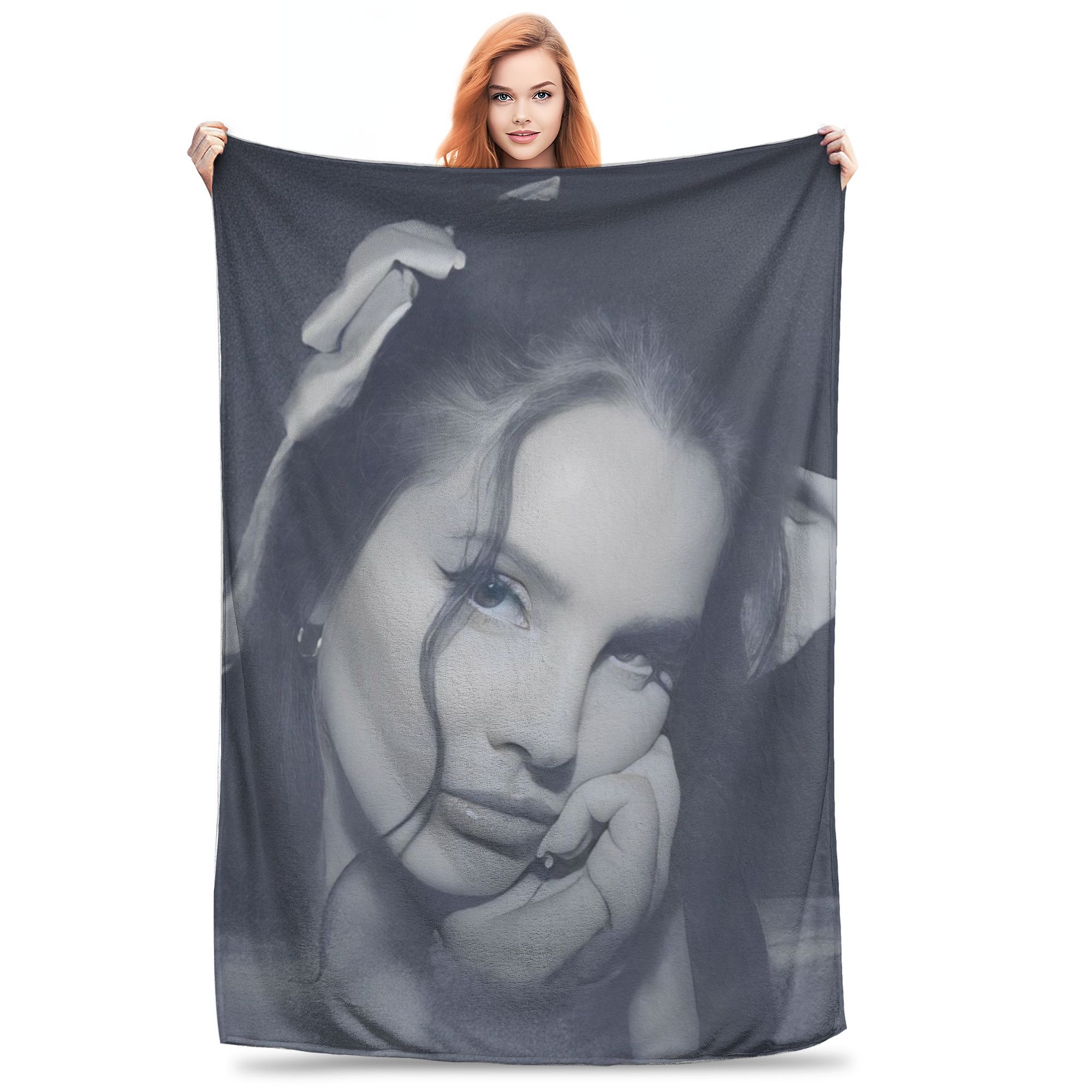 Wool Blanket Herringbone - American Singer Lana Del Rey Blanket