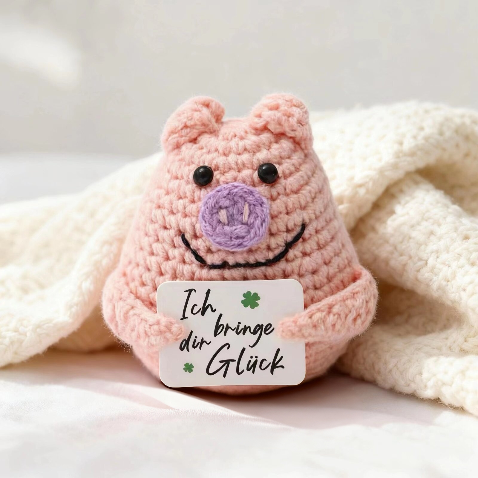 Home And Textiles Today - Crochet Emotional Support Pig Doll with