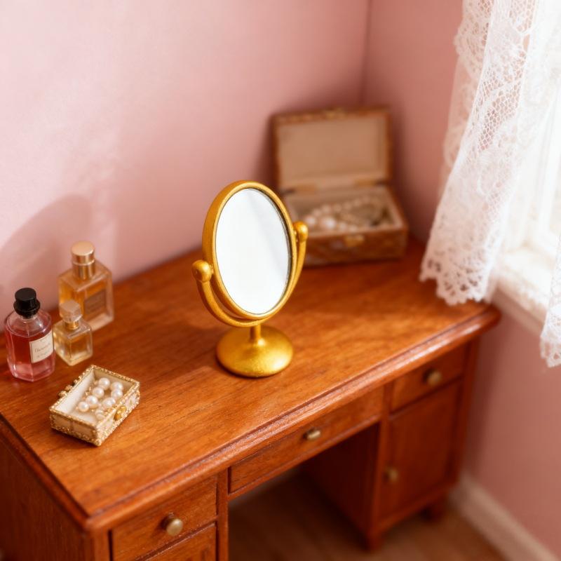 1Pcs Miniature Retro Mirror Dr – обзор и цена Vintage Home Textiles