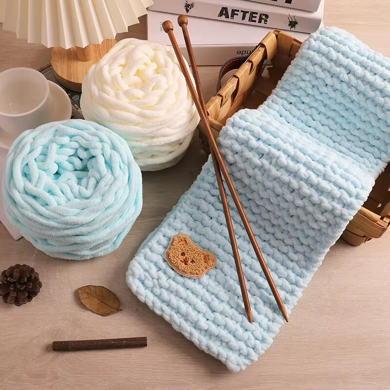 3PCS 300g Chenille Knitting Ya – обзор и цена Wool Blanket Herringbone
