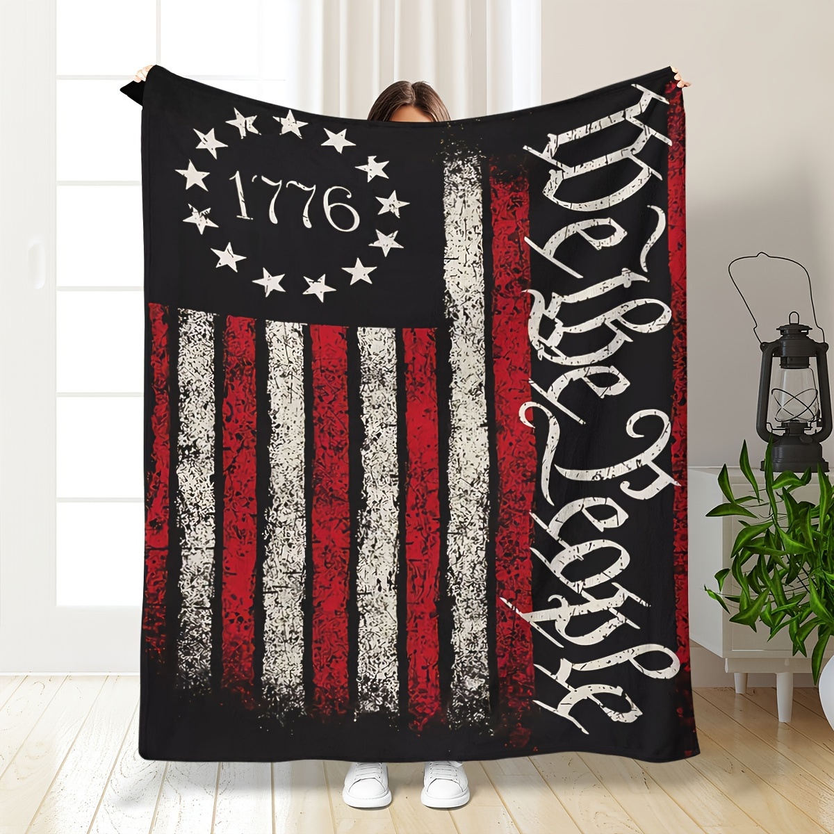 Vintage 1776 We The People Pri – обзор и цена Throw Blanket Chunky Knit