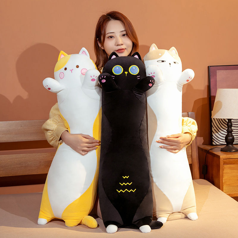 50-130cm Kawaii Soft Long Cat  – обзор и цена Bolster Pillow Long