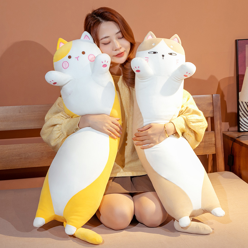 50-130cm Kawaii Soft Long Cat  – обзор и цена Bolster Pillow Long
