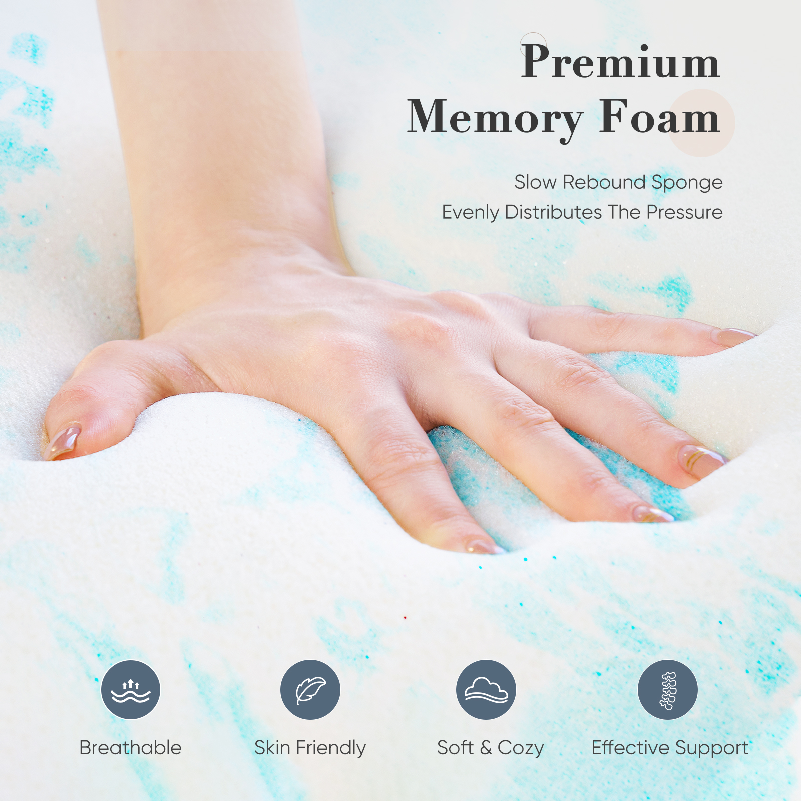 JHK 2-4 Inch Gel Memory Foam C – обзор и цена Memory Foam Topper