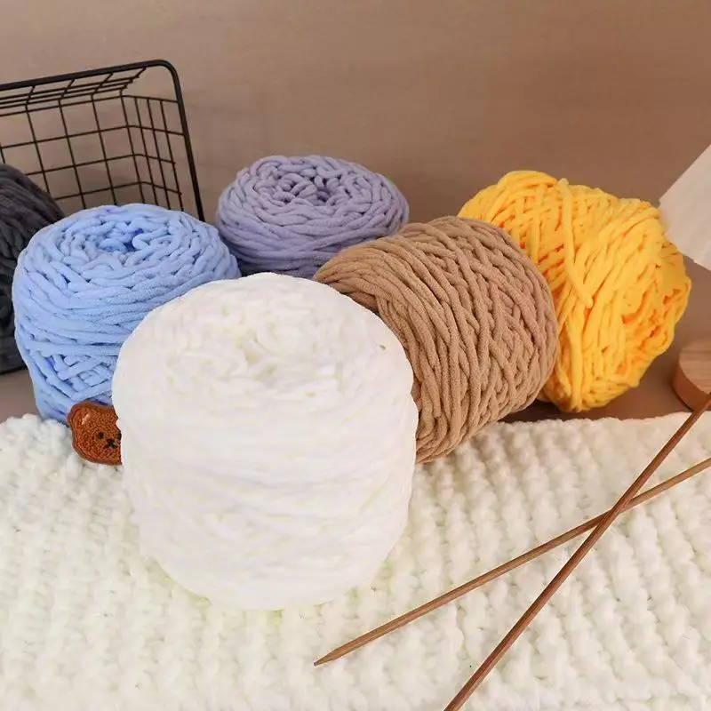 3PCS 300g Chenille Knitting Ya – обзор и цена Wool Blanket Herringbone