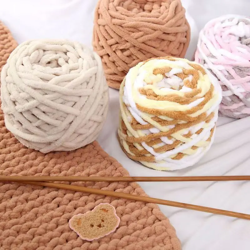 3PCS 300g Chenille Knitting Ya – обзор и цена Wool Blanket Herringbone