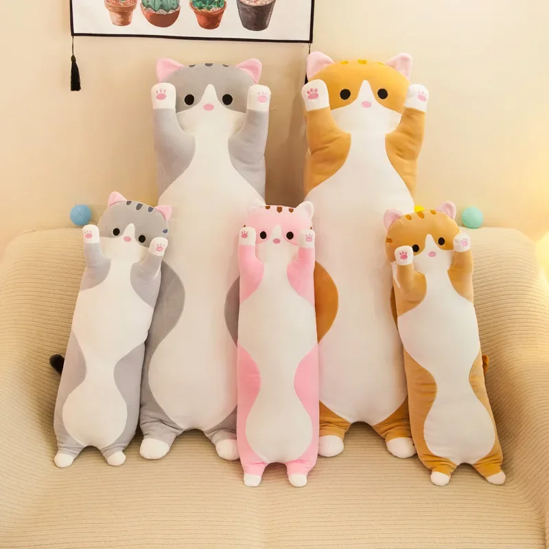 19.5in Cute 50cm Cat Plush Toy – обзор и цена Bolster Pillow Long