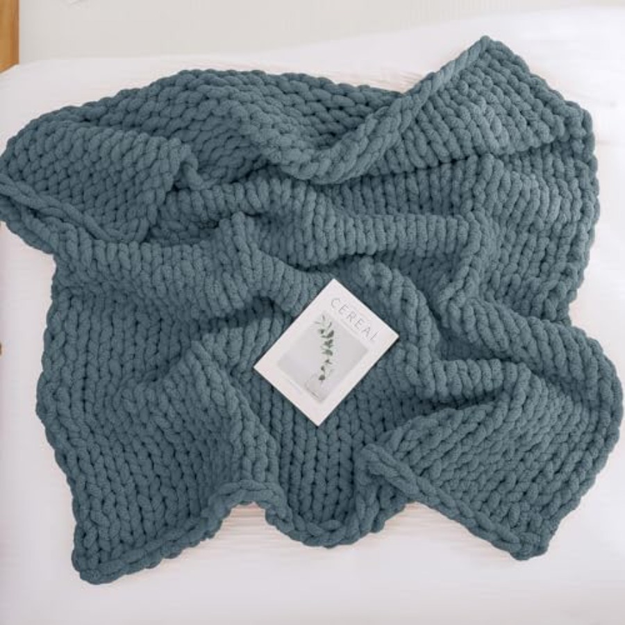 Chunky Knit Throw Blanket for  – обзор и цена Throw Blanket Chunky Knit