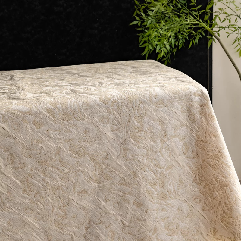 Beige Linen Jacquard Fabric Fl – обзор и цена Home Textiles Design