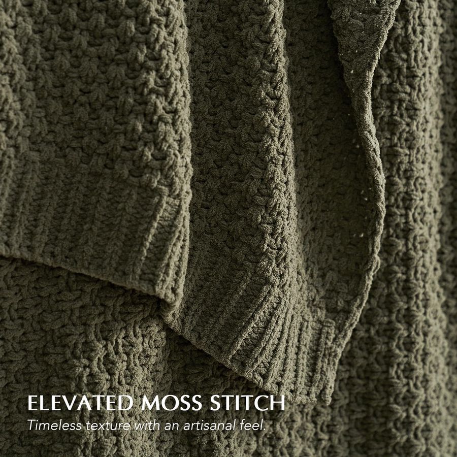 Chunky Chenille Knit Throw Bla – обзор и цена Throw Blanket Chunky Knit