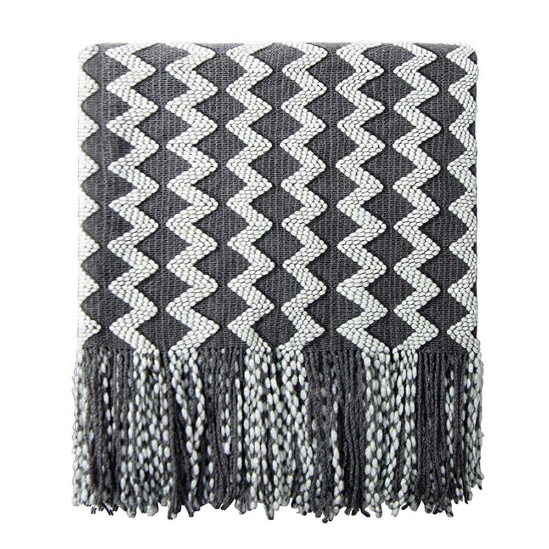 50x60inch Grey Knitted Throw B – обзор и цена Throw Blanket Chunky Knit