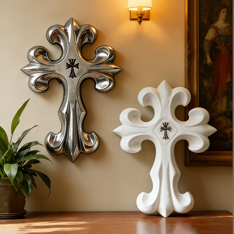 Retro Cross Wall Decor Gothic  – обзор и цена Vintage Home Textiles