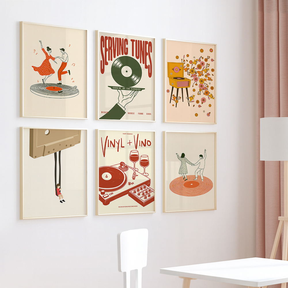 1pc Vintage Music Canvas Poste – обзор и цена Vintage Home Textiles