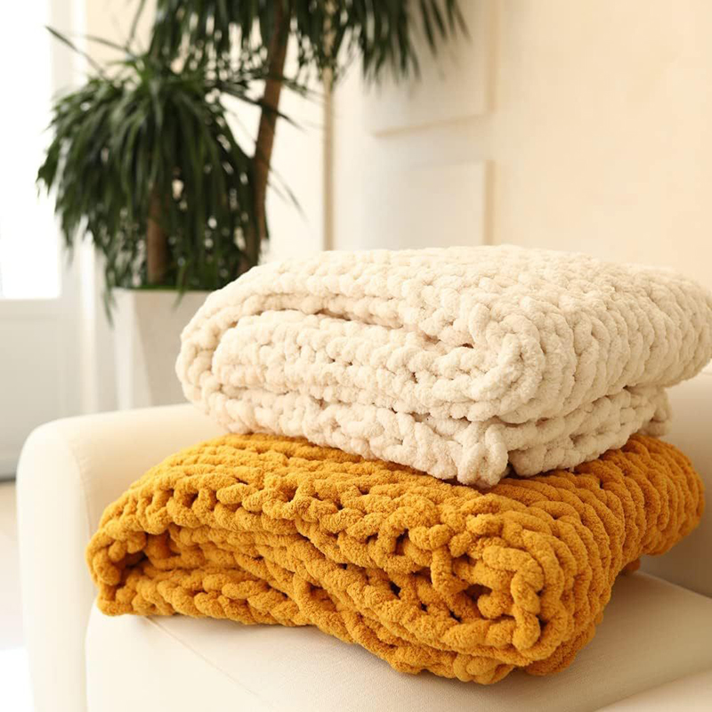 Hand Chunky Knitted Blanket Th – обзор и цена Throw Blanket Chunky Knit