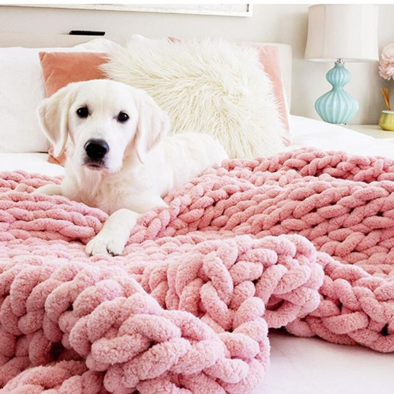 Hand Chunky Knitted Blanket Th – обзор и цена Throw Blanket Chunky Knit