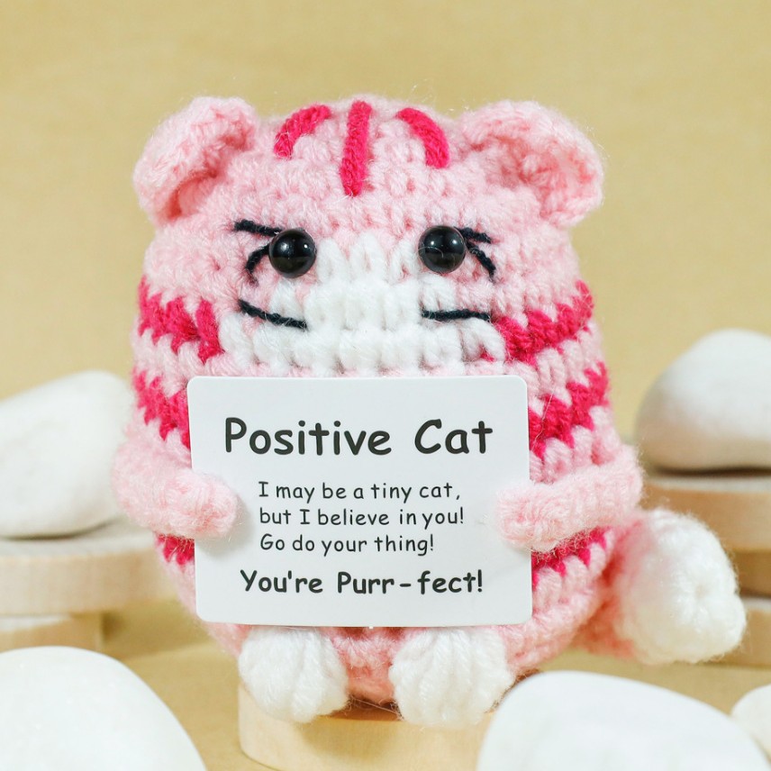 Funny Crochet Positive Cat Dol – обзор и цена Home And Textiles Today