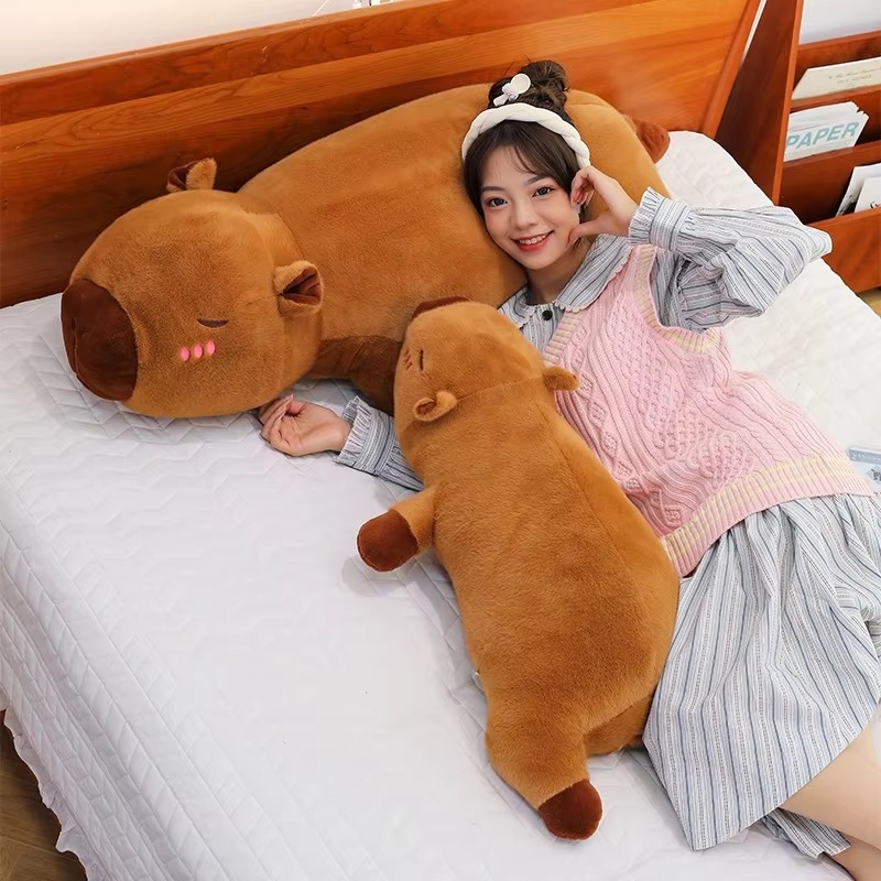 45/65cm Cute Stuffed Capybara  – обзор и цена Bolster Pillow Long