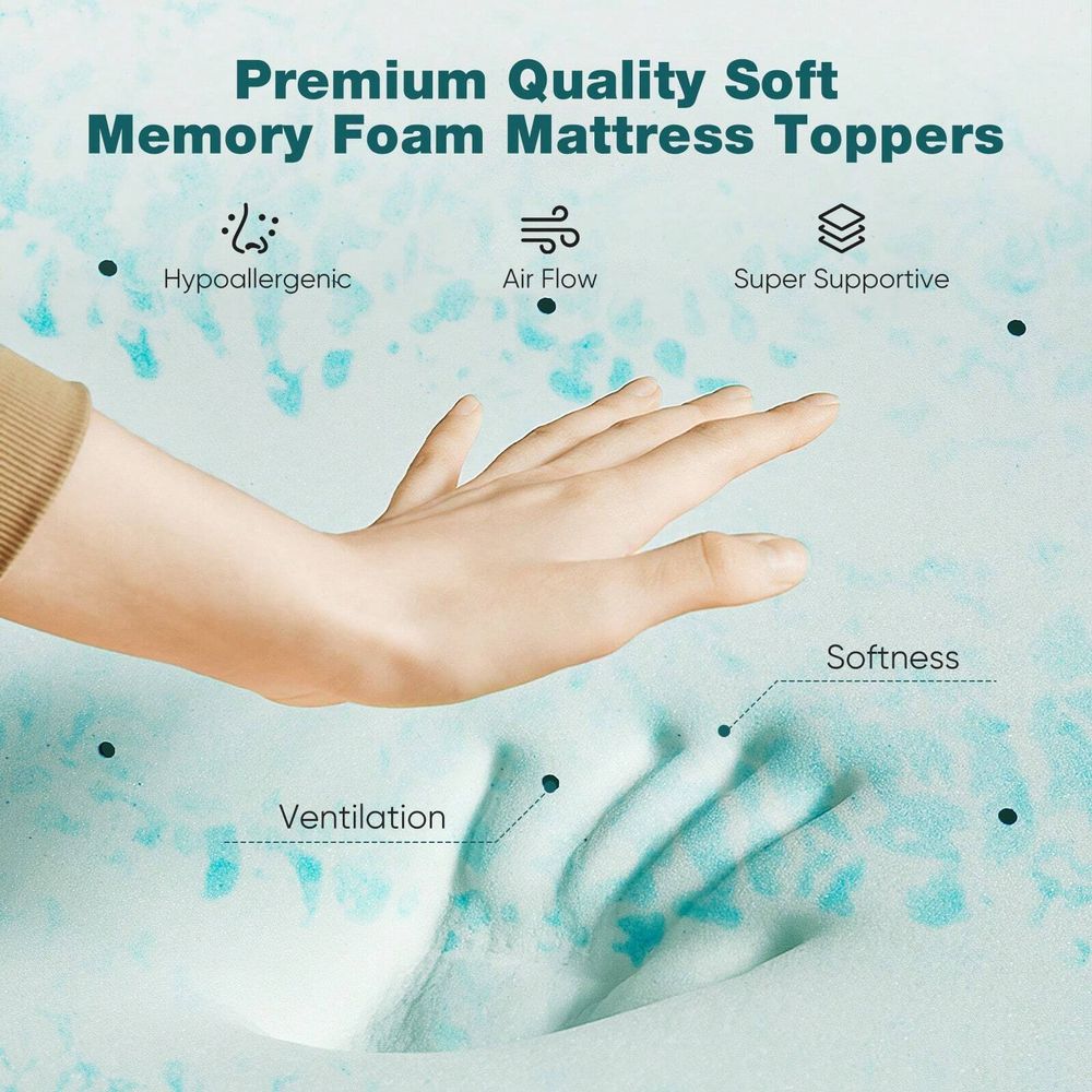 Memory Foam Mattress Topper 2  – обзор и цена Memory Foam Topper