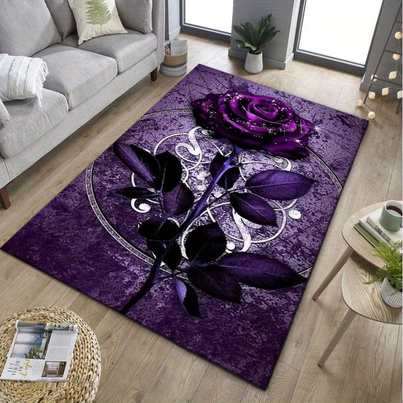 Purple Leaf Rug for Elegant Of – обзор и цена Home Textiles Design