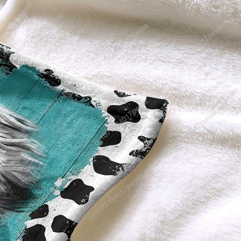 Cozy Soft Highland Cow Flannel – обзор и цена Throw Blanket Chunky Knit