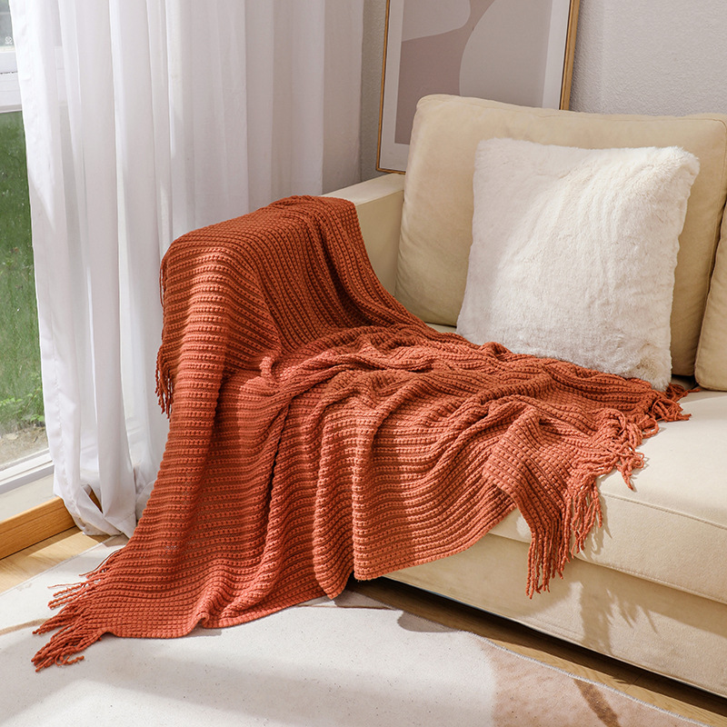 Boho Chunky Waffle Knit Throw  – обзор и цена Throw Blanket Chunky Knit