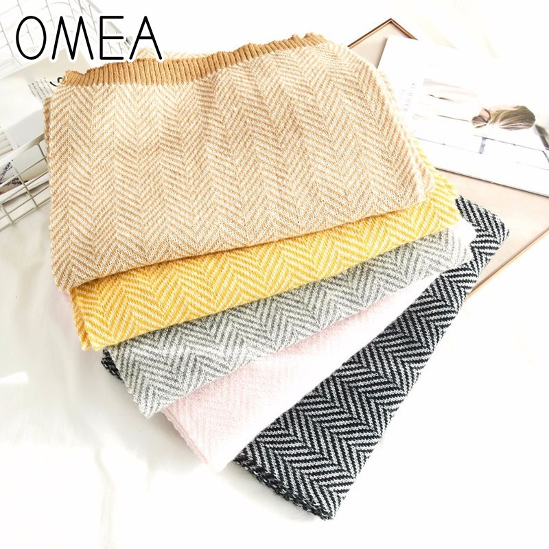 OMEA 2019 Cashmere Scarf Winte – обзор и цена Wool Blanket Herringbone