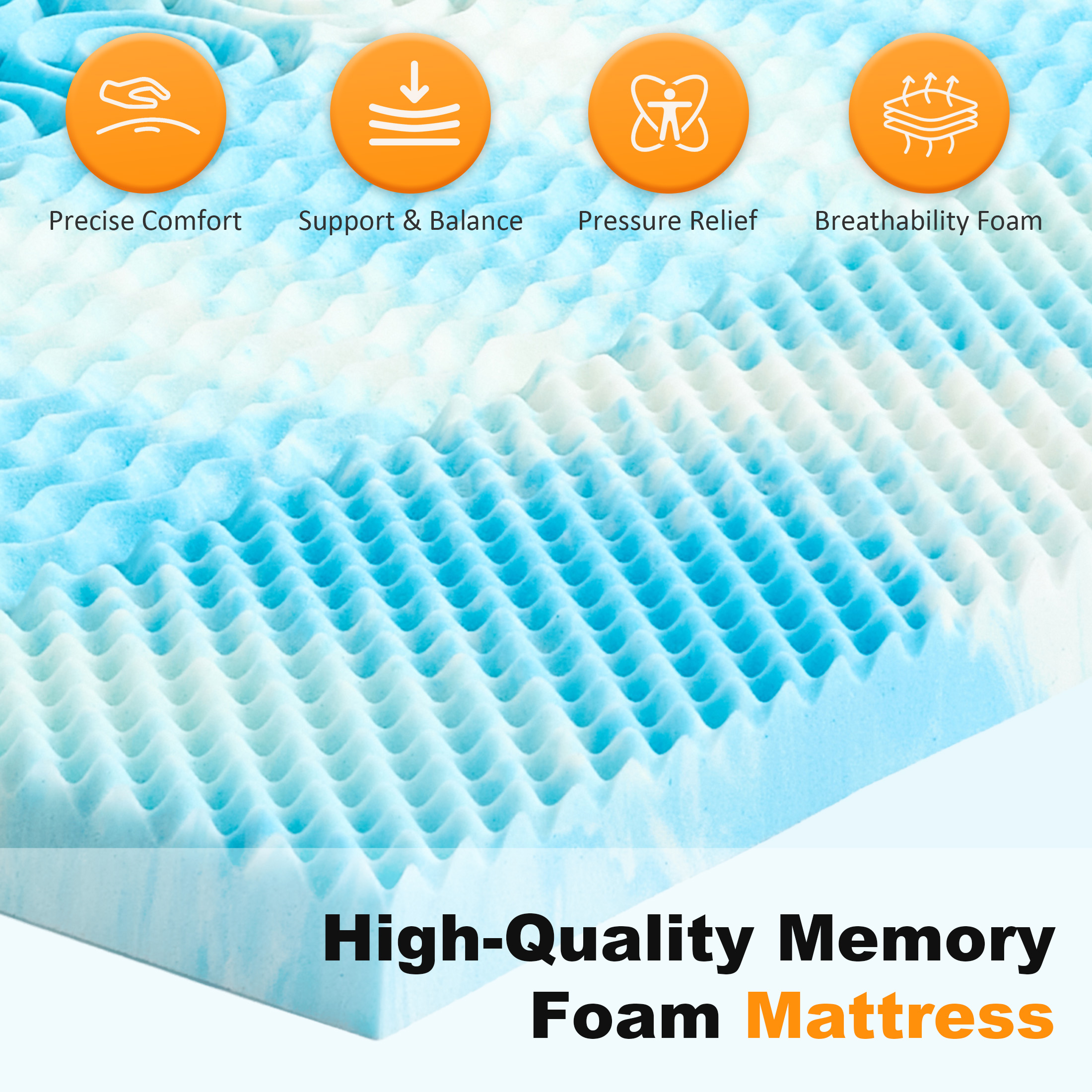 MCQ Memory Foam Mattress Toppe – обзор и цена Memory Foam Topper