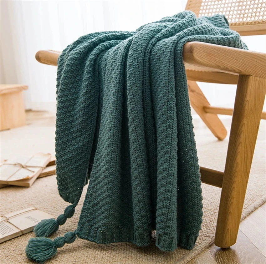 Nordic Blankets for Bed Sofa C – обзор и цена Throw Blanket Chunky Knit