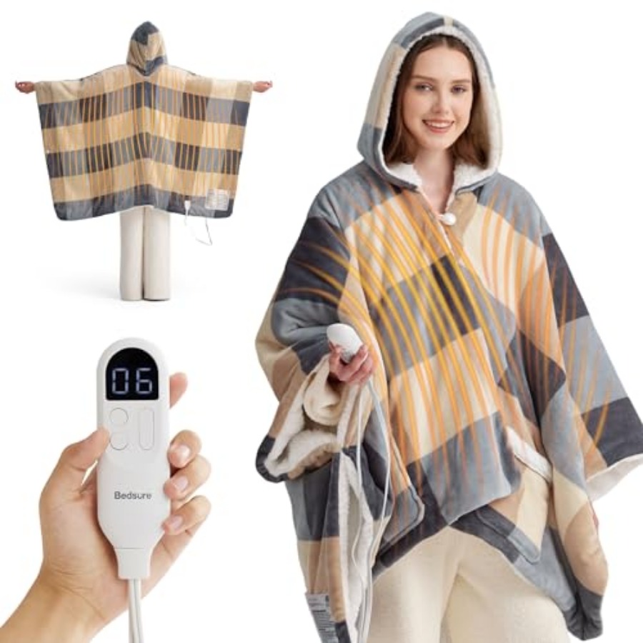 Heated Blanket Wearable Shawl  – обзор и цена Electric Blanket Heated