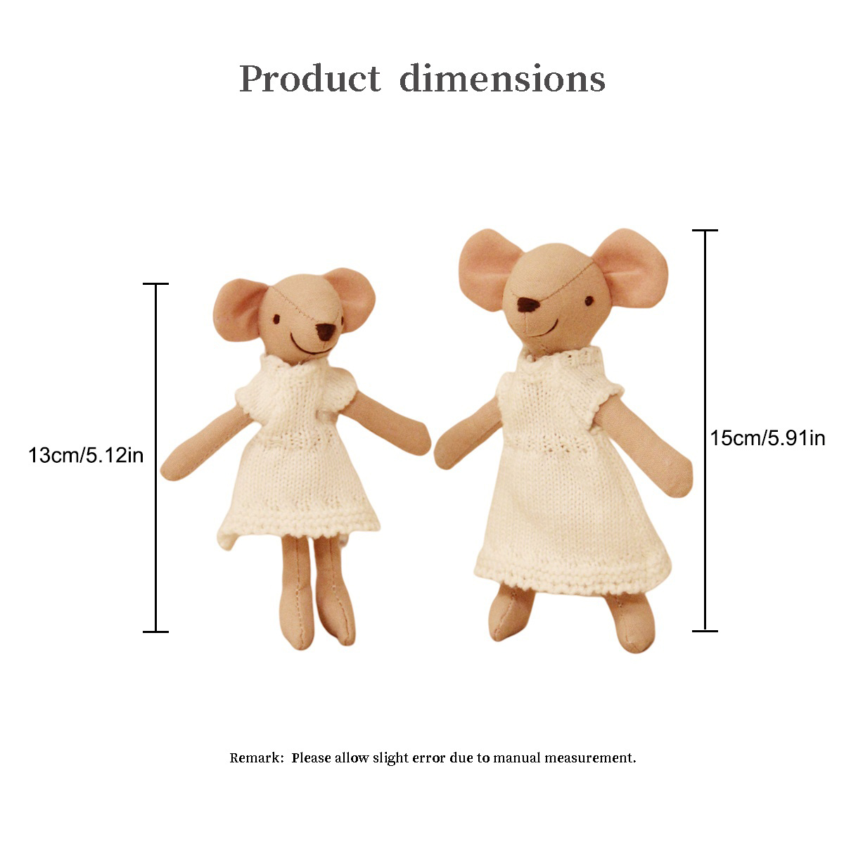 H13/15Cm Fabric Little Mouse w – обзор и цена Home And Textiles Today