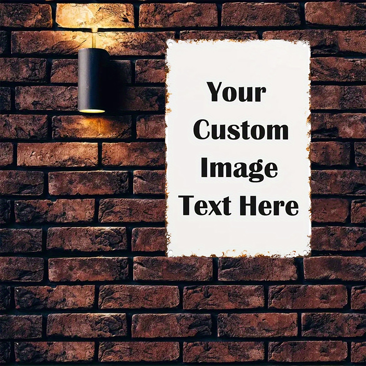 Custom Image/Text Metal Tin Si – обзор и цена Vintage Home Textiles