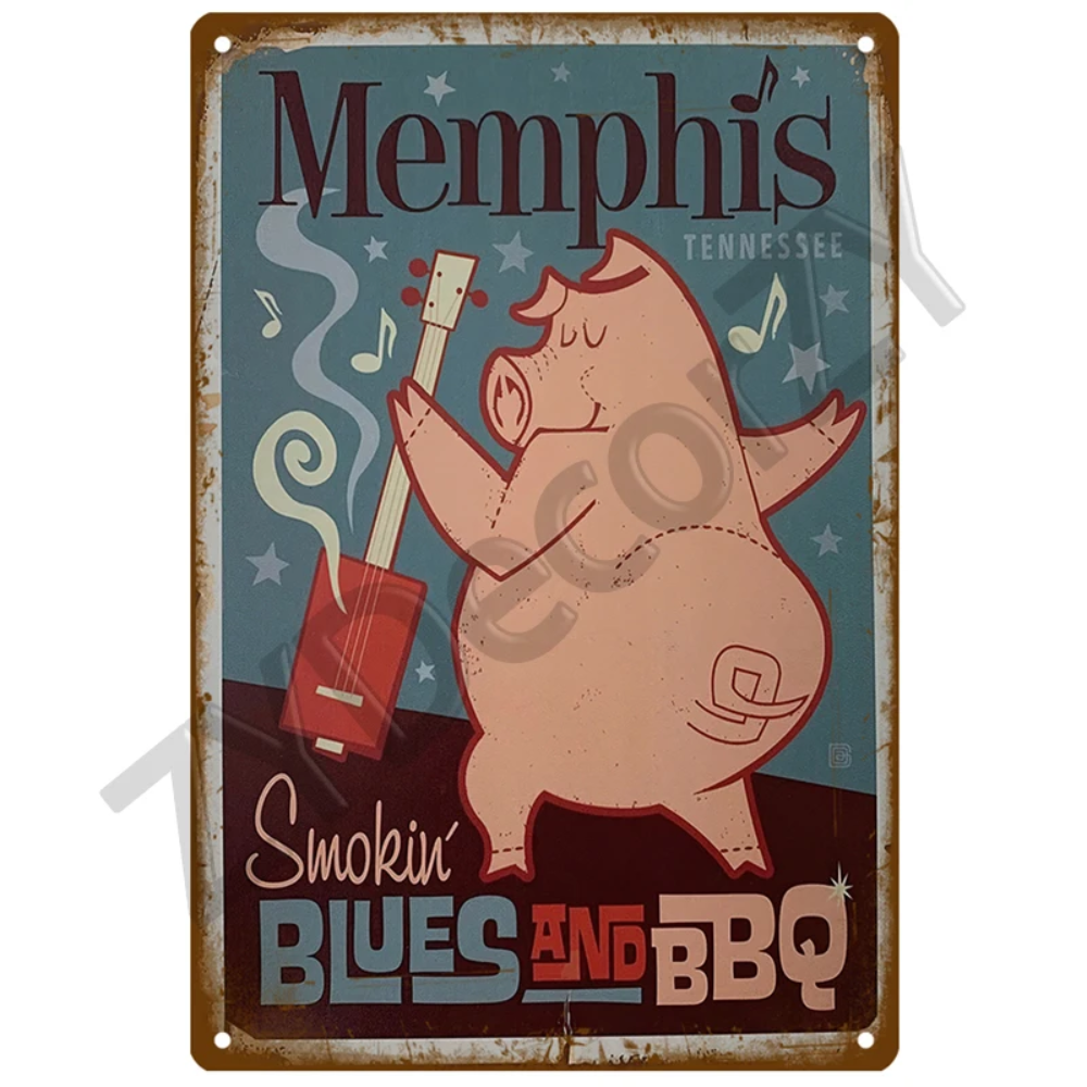 Retro BBQ Sign - Vintage Wall  – обзор и цена Vintage Home Textiles