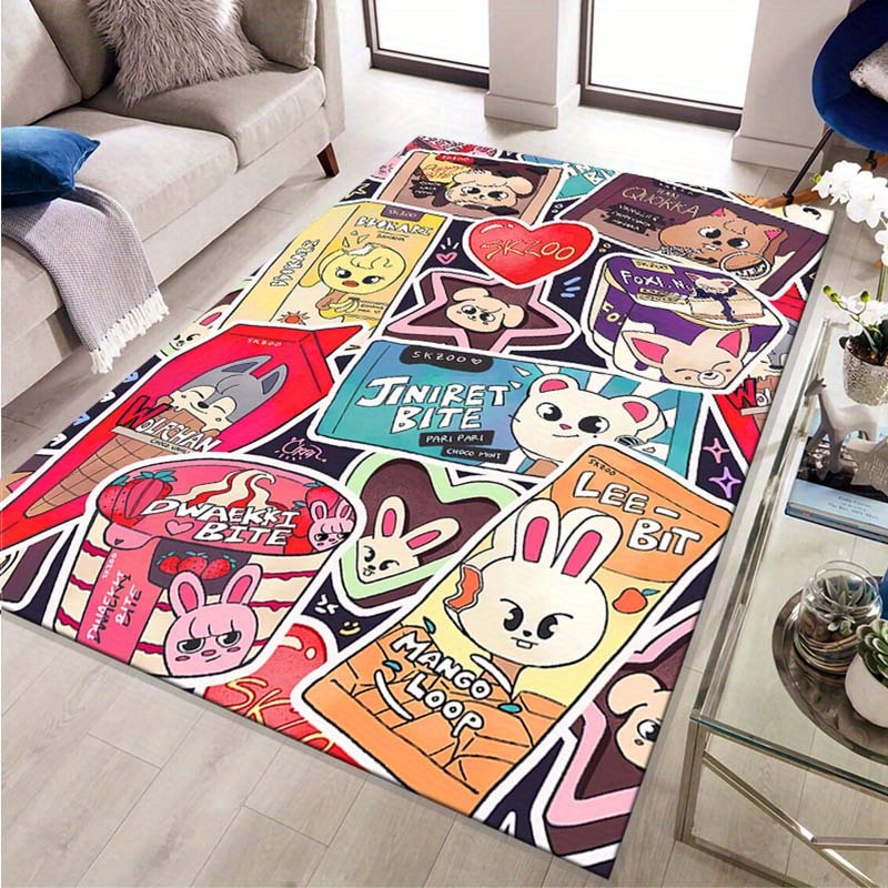 K-pop Idol Cute Cartoon Carpet – обзор и цена Home Textiles Design