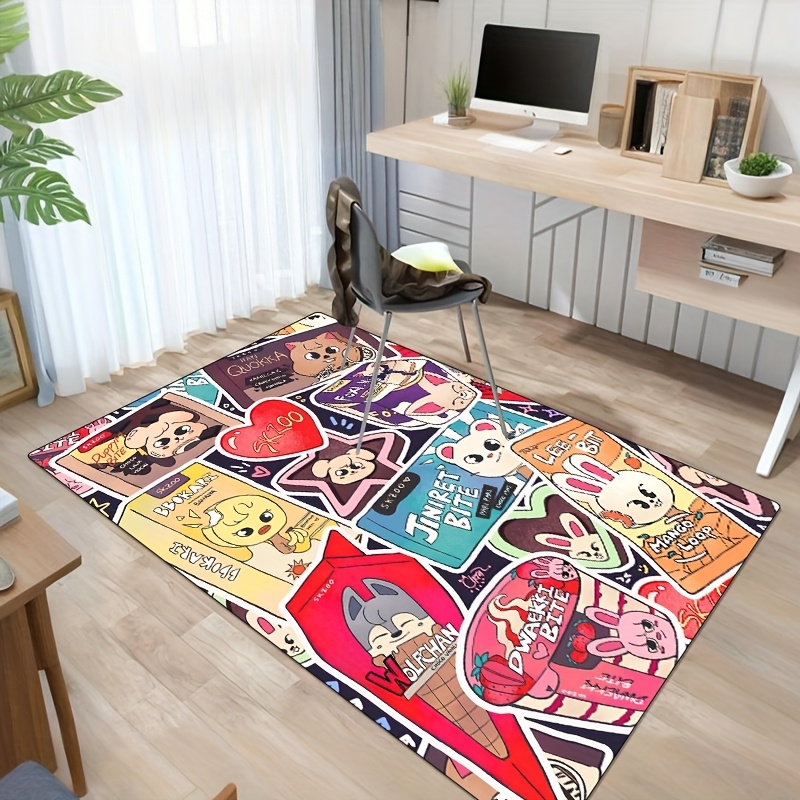 K-pop Idol Cute Cartoon Carpet – обзор и цена Home Textiles Design