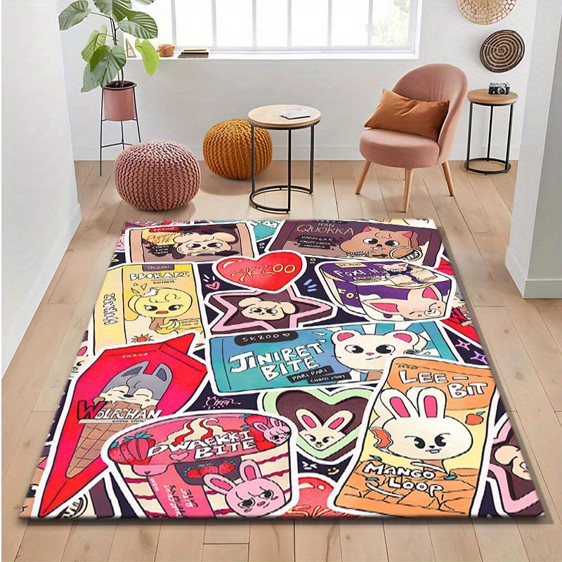 K-pop Idol Cute Cartoon Carpet – обзор и цена Home Textiles Design